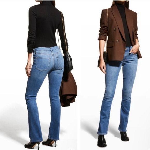 FRAME Le Mini Boot Jeans Color Poe Size 26